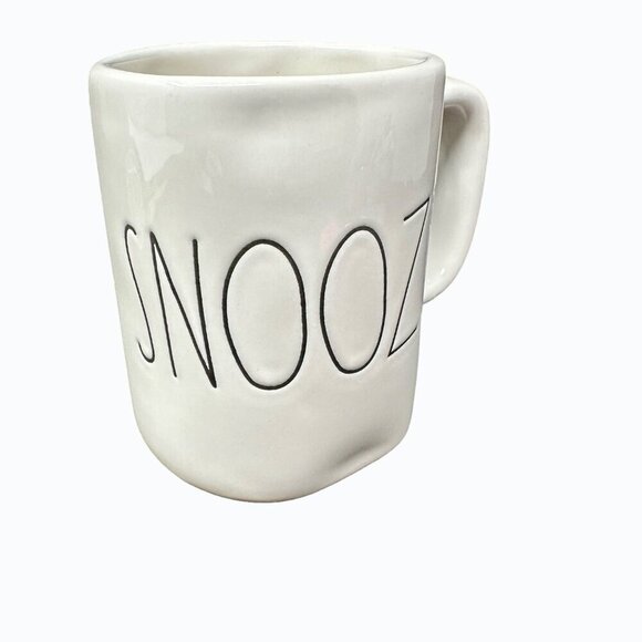 Rae Dunn SNOOZE Mug Ceramic READ Large Coffee Cup Magenta LL Farmhouse Gift - Picture 1 of 9